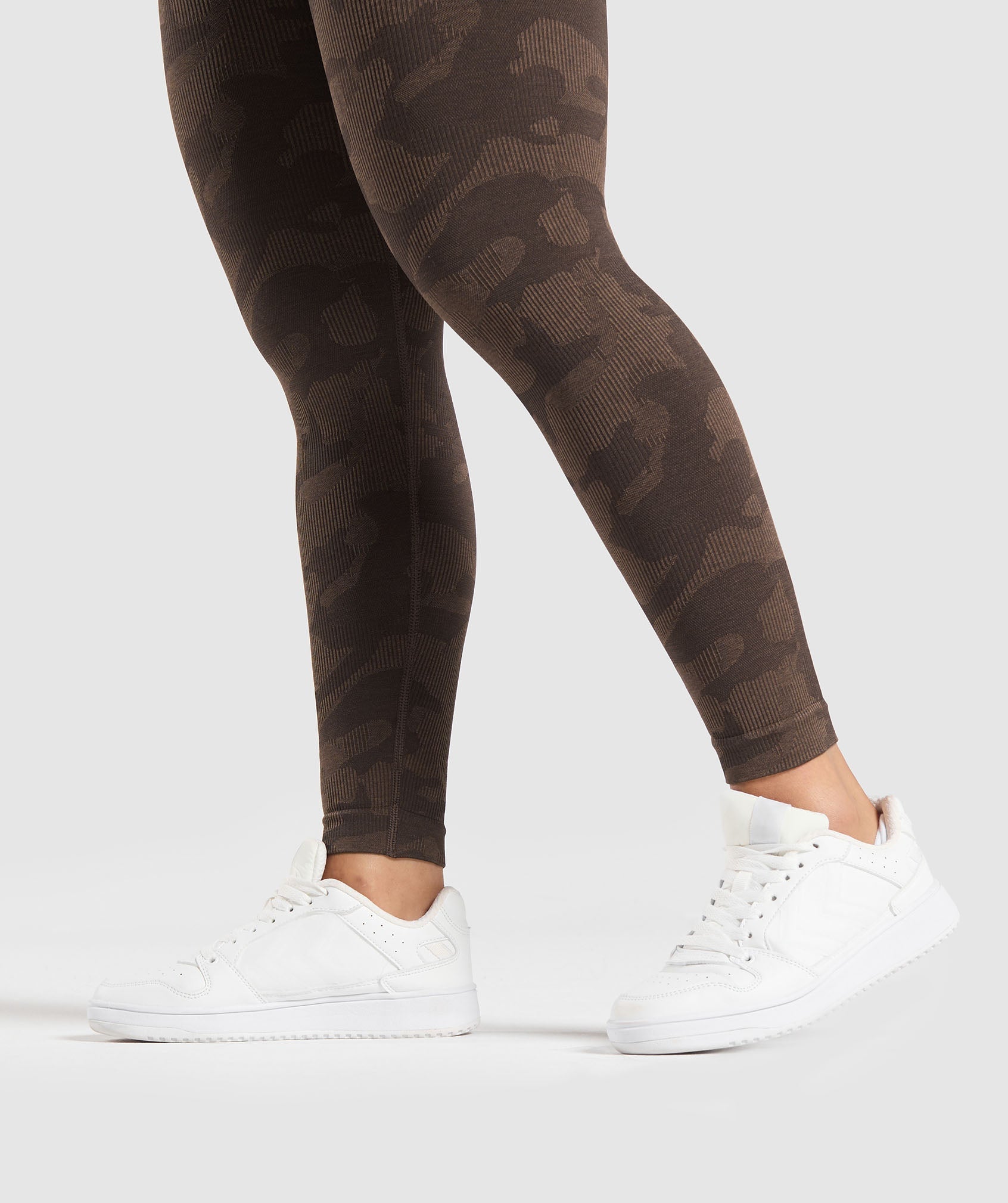 Gymshark Adapt Camo Seamless Leggings - Deep Brown/ Soul Brown