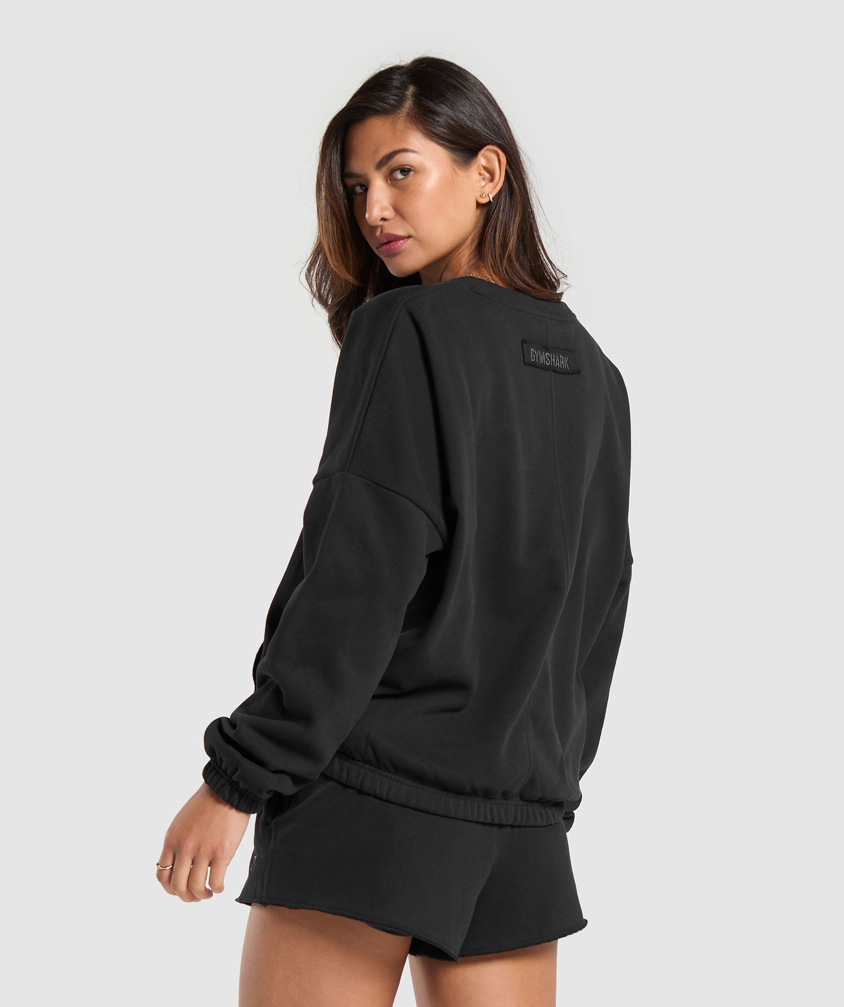 Gymshark Fleece Oversized Sweatshirt - Black