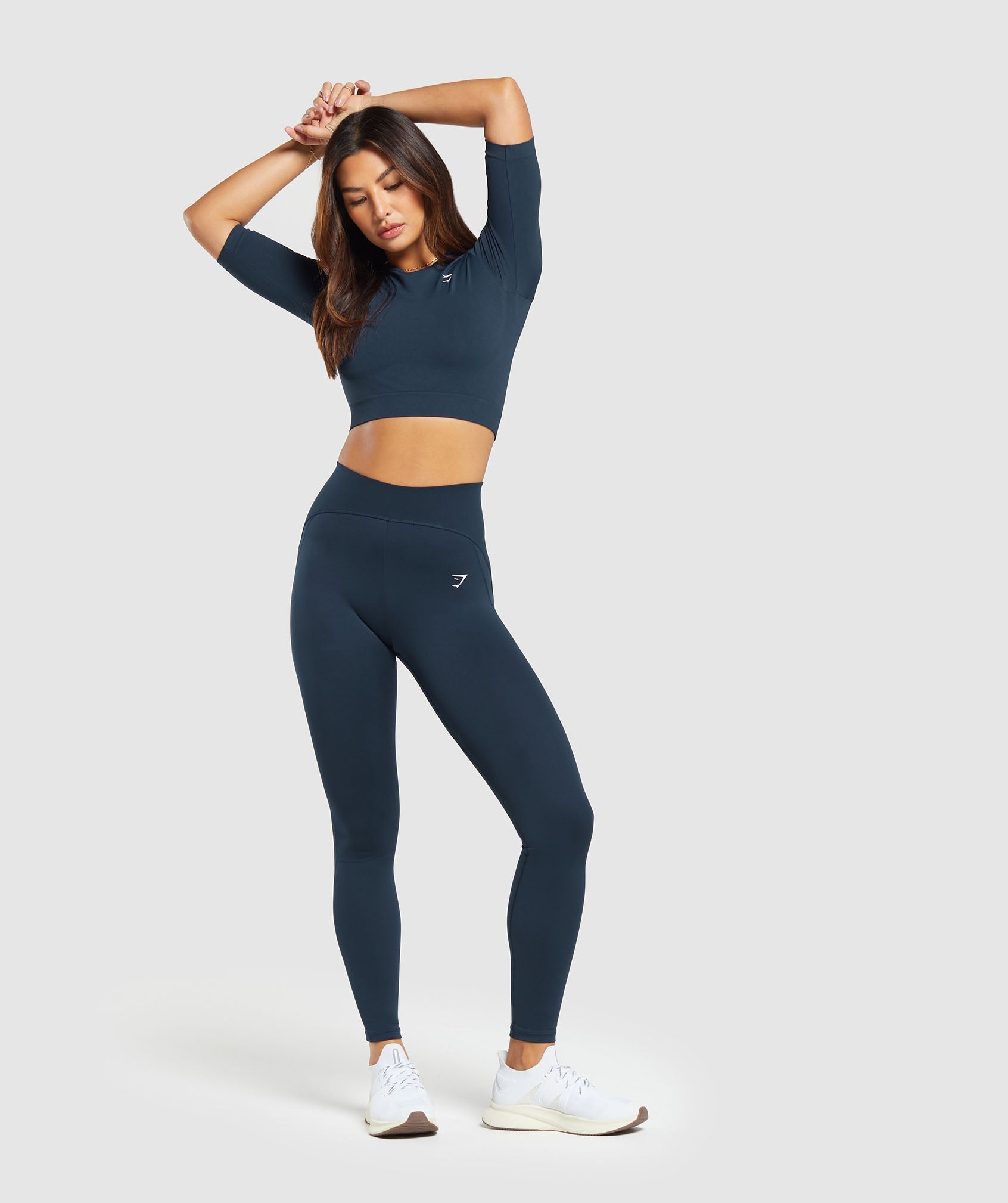 Gymshark Everyday Seamless Crop Top - Navy