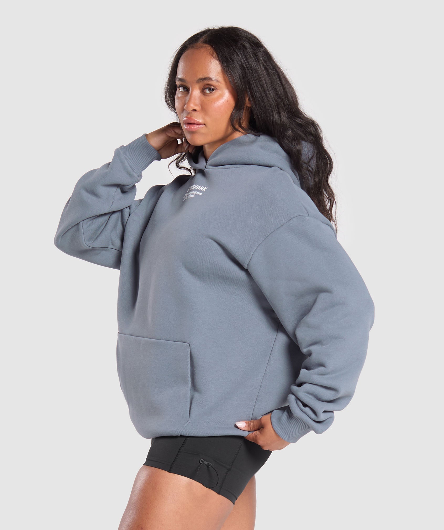 Gymshark British Iron Heavyweight Hoodie - Iron Blue