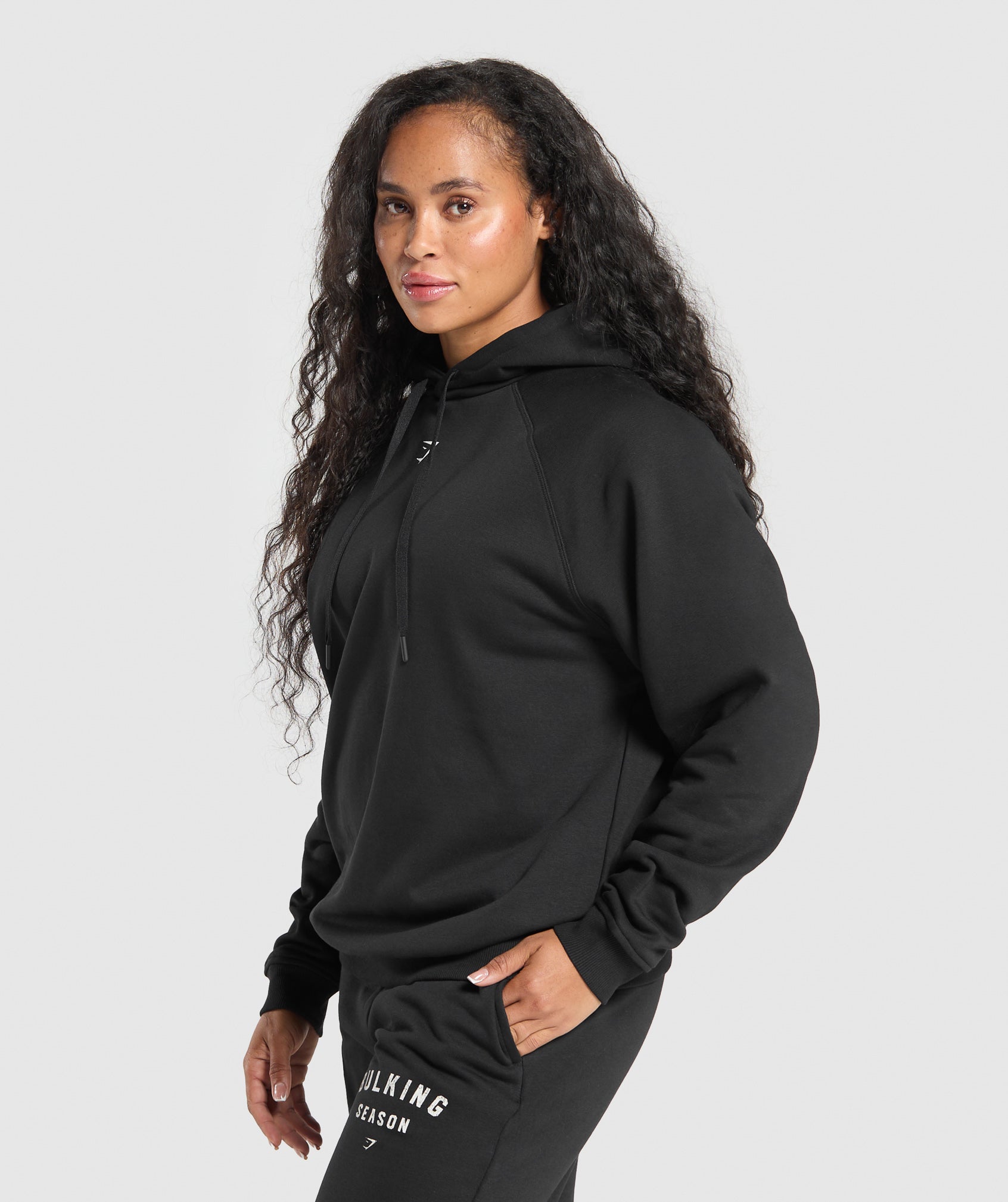 Gymshark Bulking Season Brushed Hoodie - Black
