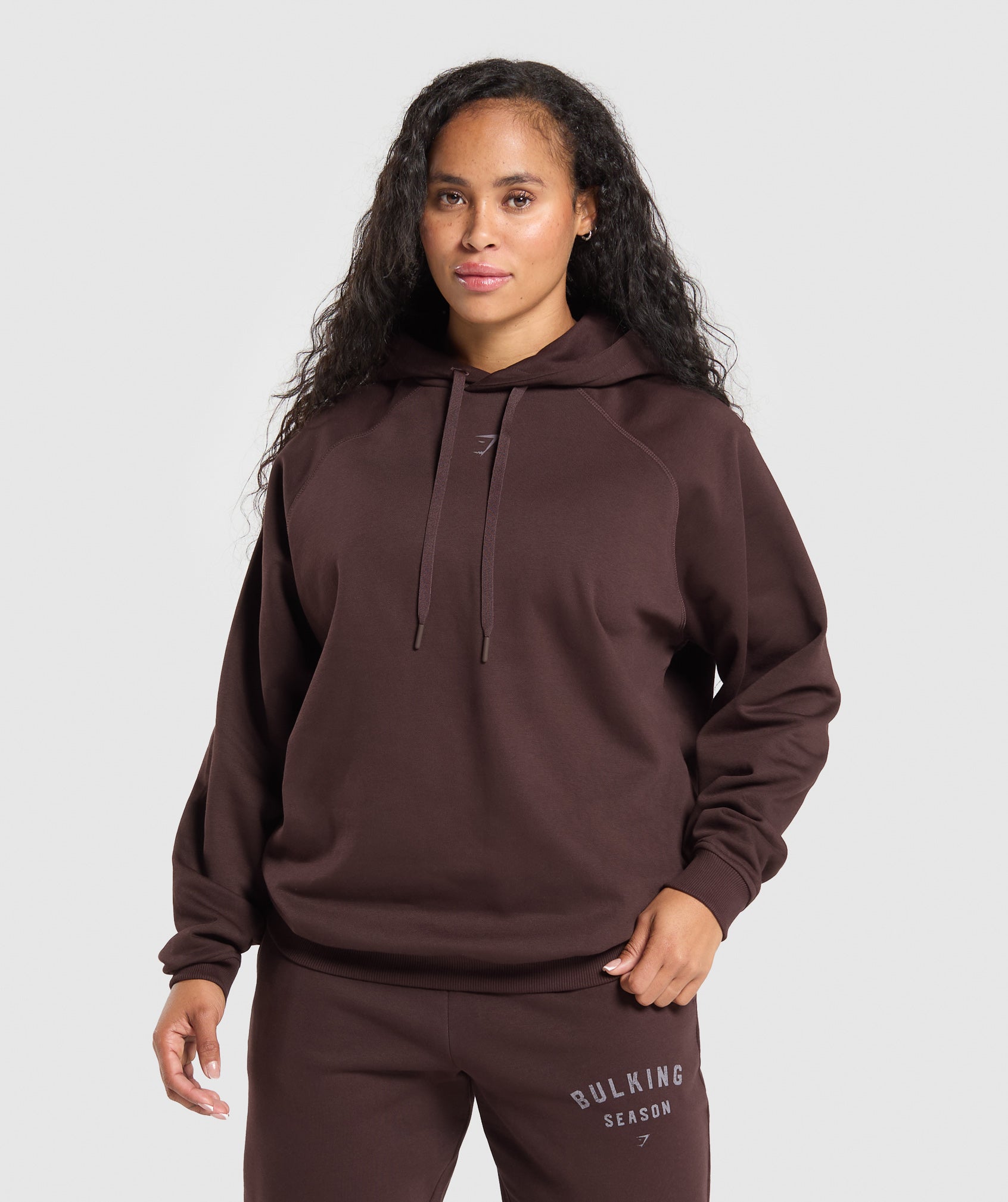 Gymshark Bulking Season Brushed Hoodie - Heritage Brown