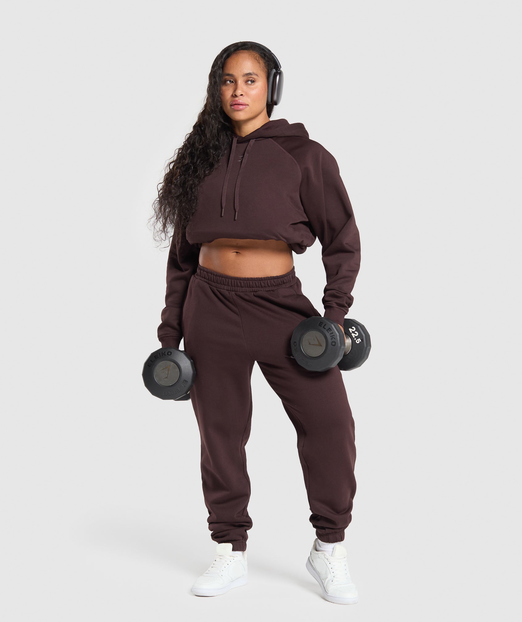 Gymshark Bulking Season Brushed Hoodie - Heritage Brown