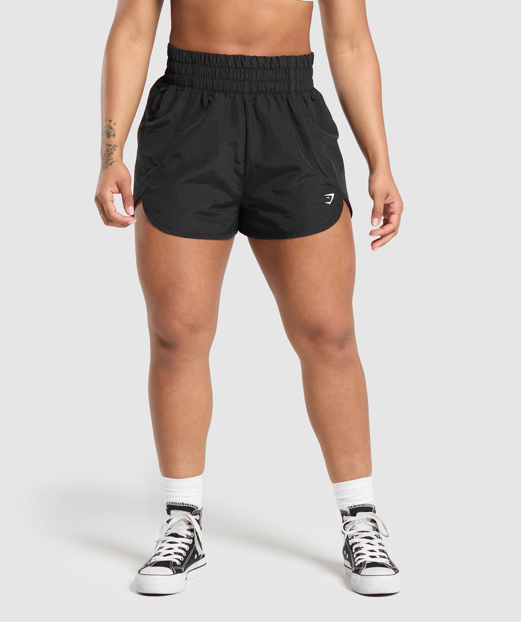 Gymshark Retro Waistband Shorts - Black