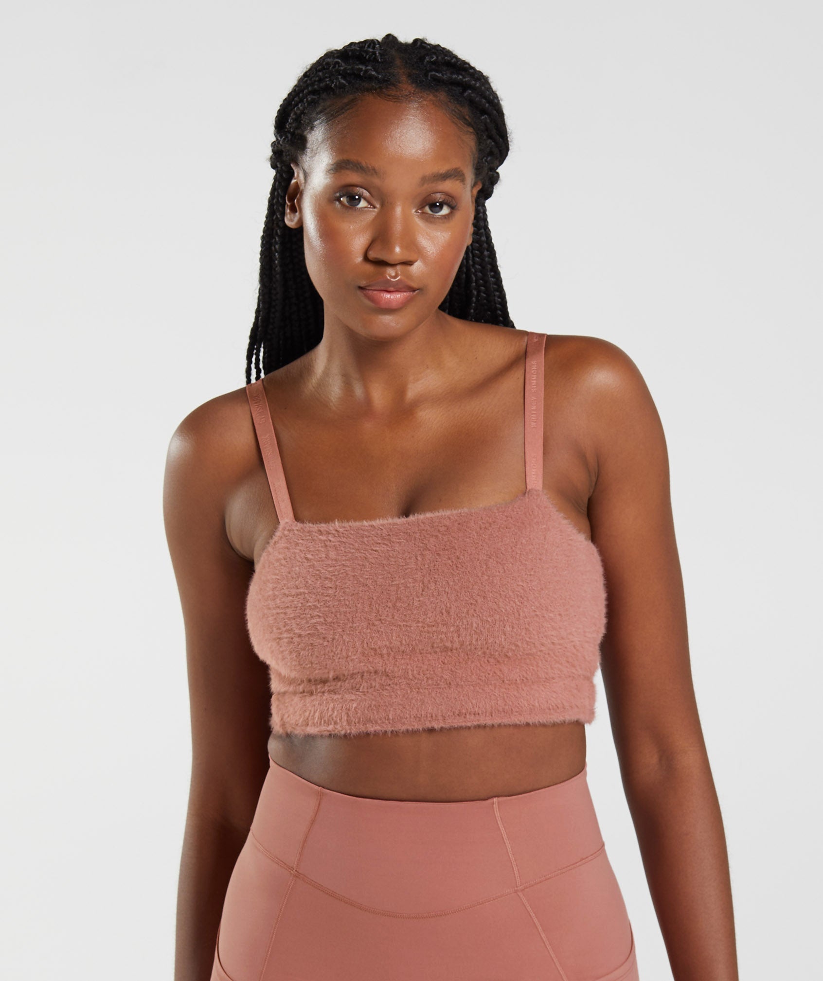 Gymshark Whitney Eyelash Knit Bandeau - Canyon Red