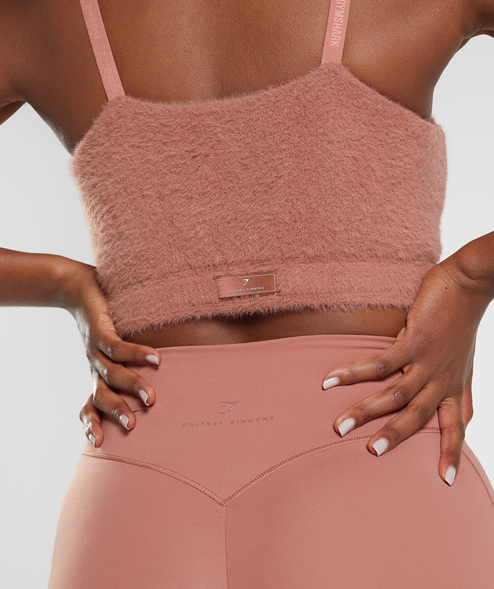 Gymshark Whitney Eyelash Knit Bandeau - Canyon Red