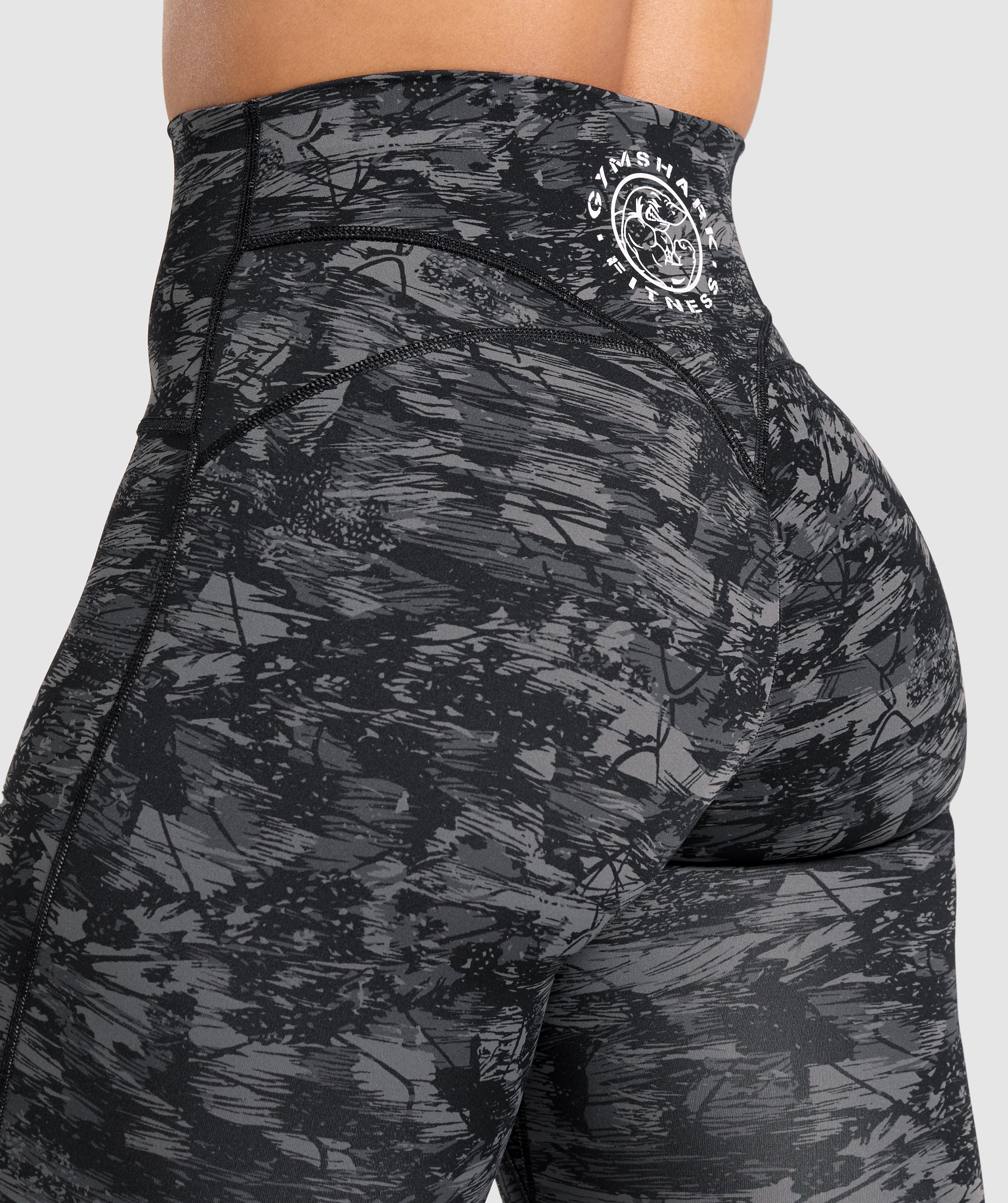 Gymshark Legacy Regular Leggings - Black Print