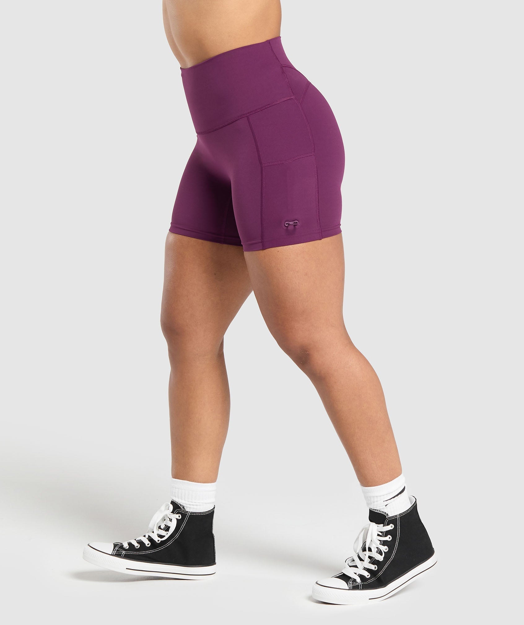 Gymshark Legacy Logo Tight Shorts - Magenta Purple