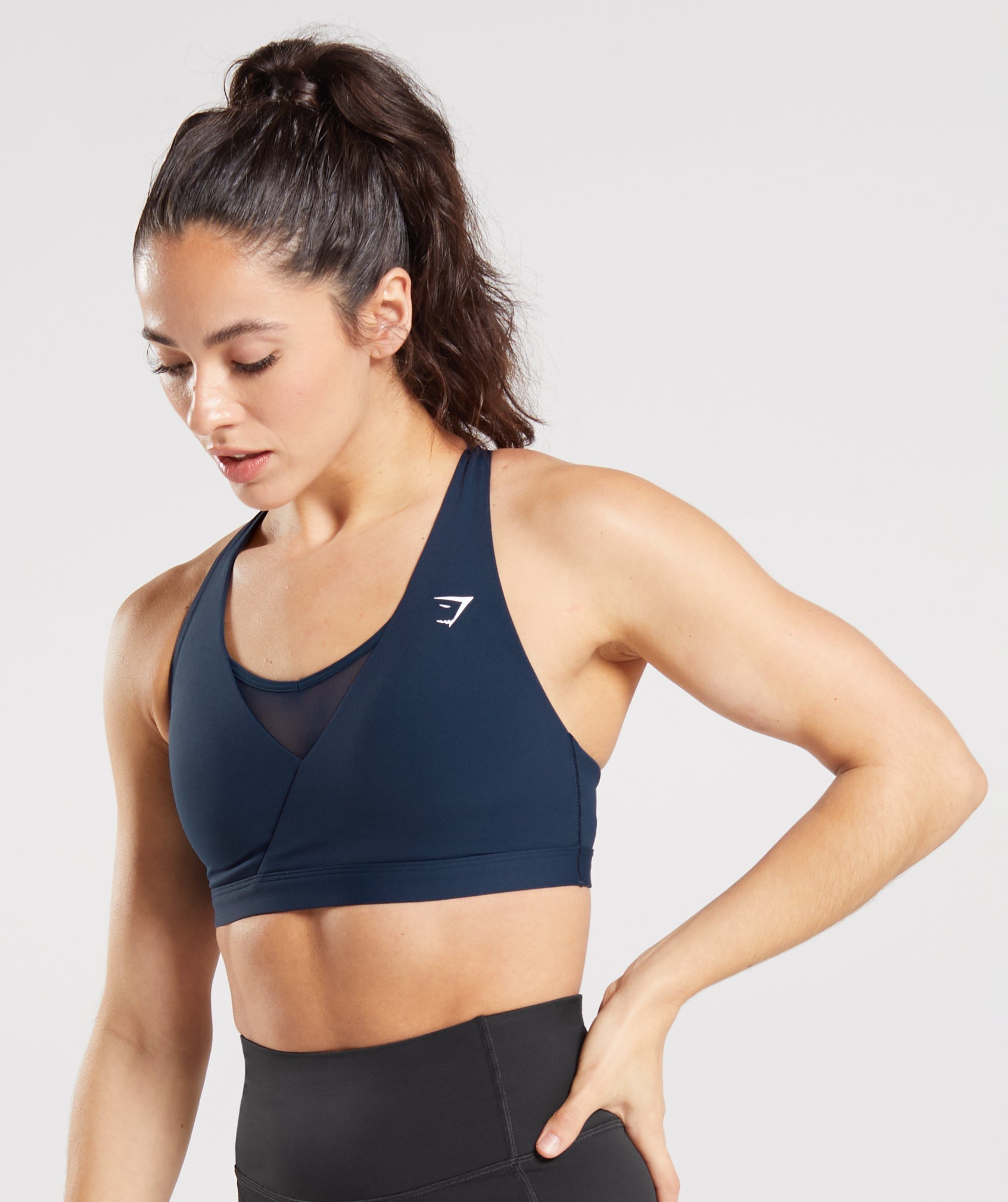 Gymshark Crossover Sports Bra - Navy
