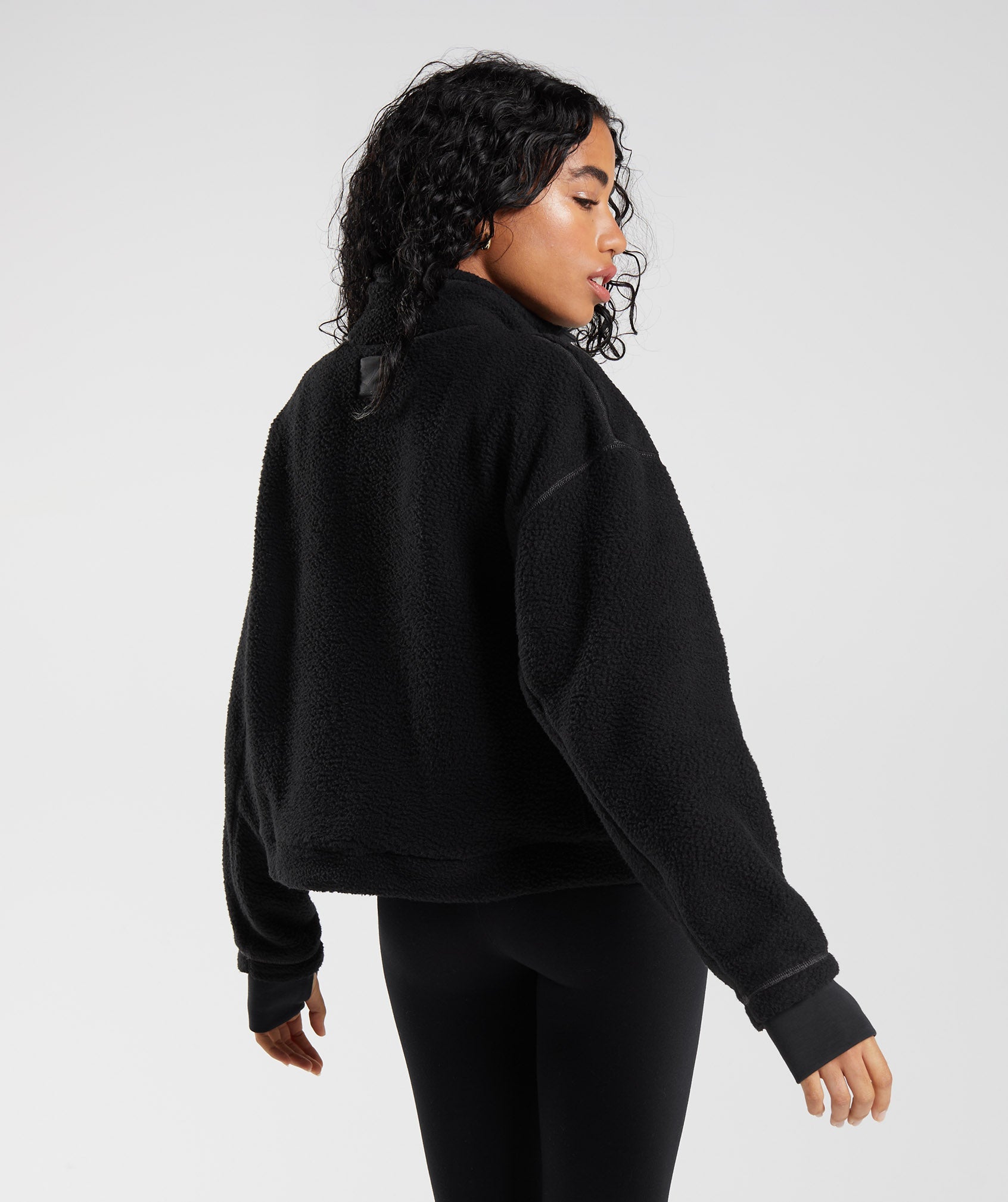 Gymshark Pause Borg Pullover - Black