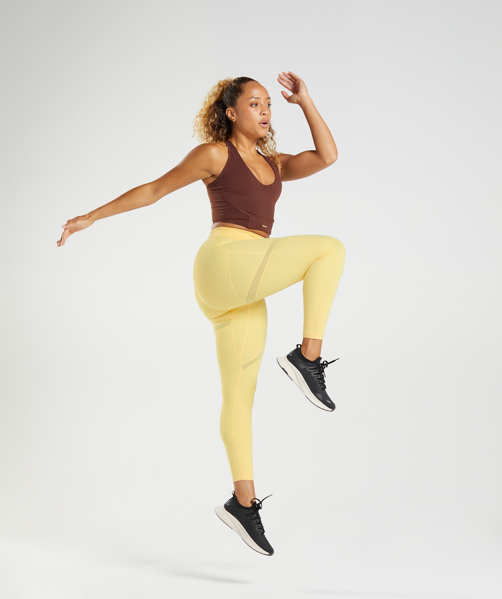 Gymshark Whitney Mesh Leggings - Pollen