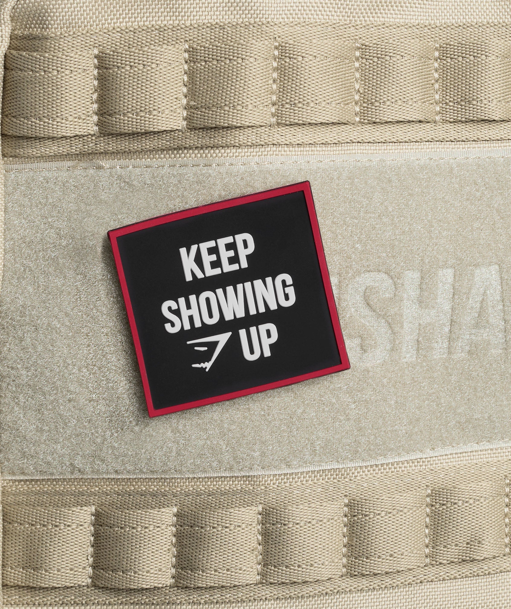 Gymshark Keep Showing Up GFX Patch - Gs Black/Gs White/Gs Conditioning Red