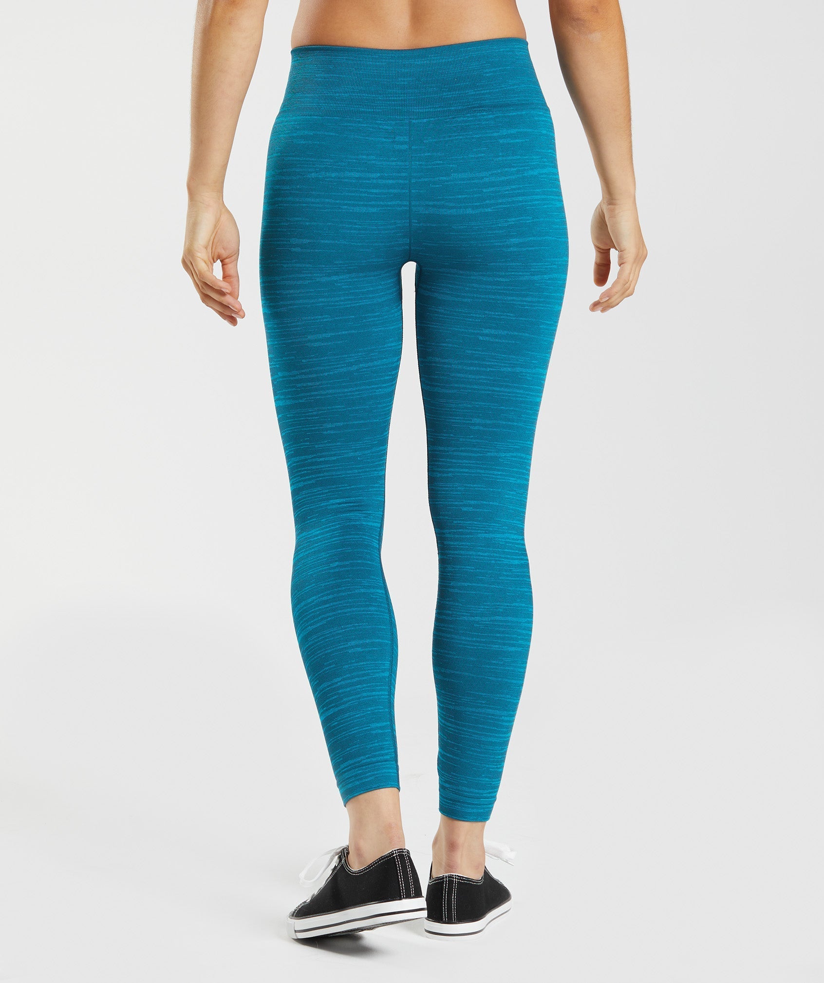 Gymshark Adapt Marl Seamless Leggings - Atlantic Blue/Shark Blue