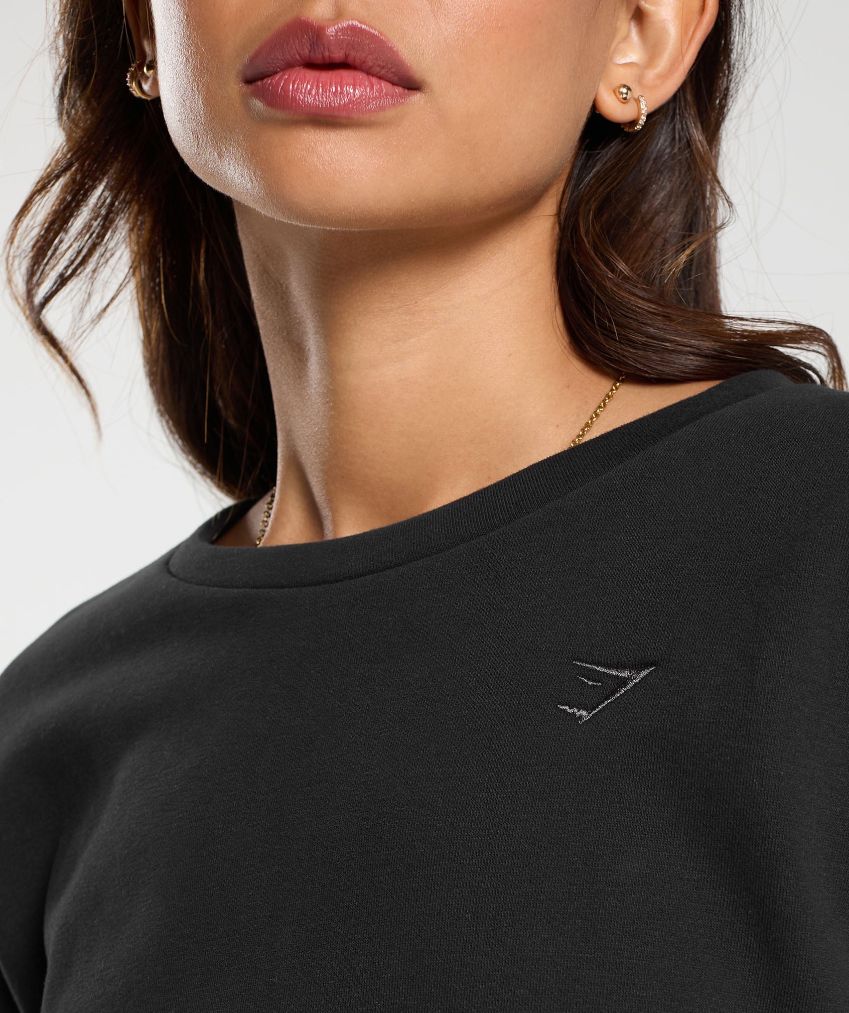 Gymshark Fleece Oversized Sweatshirt - Black