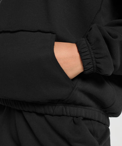 Gymshark Fleece Oversized Sweatshirt - Black
