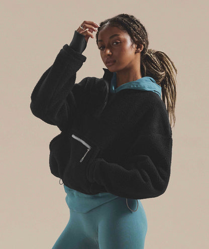 Gymshark Pause Borg Pullover - Black