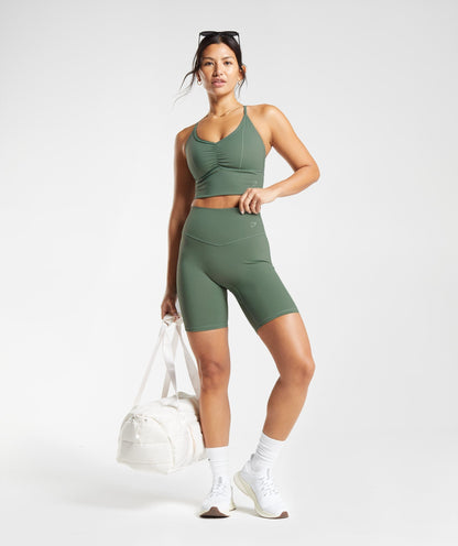 Gymshark Elevate Cycling Shorts - Willow Green