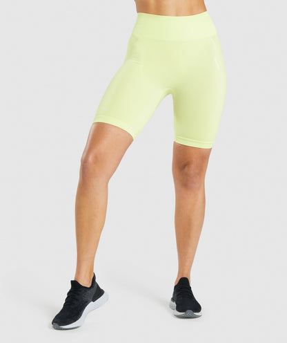 Gymshark Flex Cycling Shorts - Light Green Marl