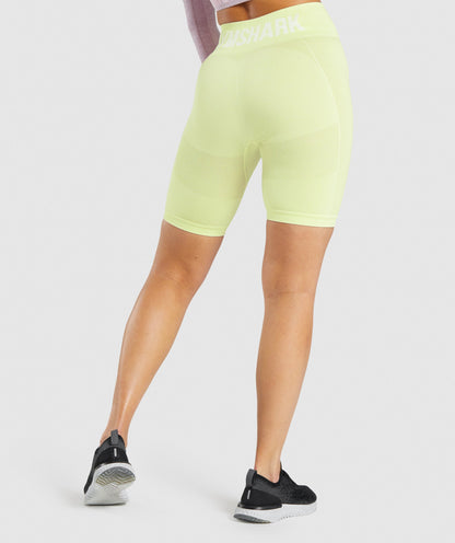 Gymshark Flex Cycling Shorts - Light Green Marl