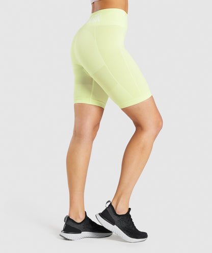 Gymshark Flex Cycling Shorts - Light Green Marl