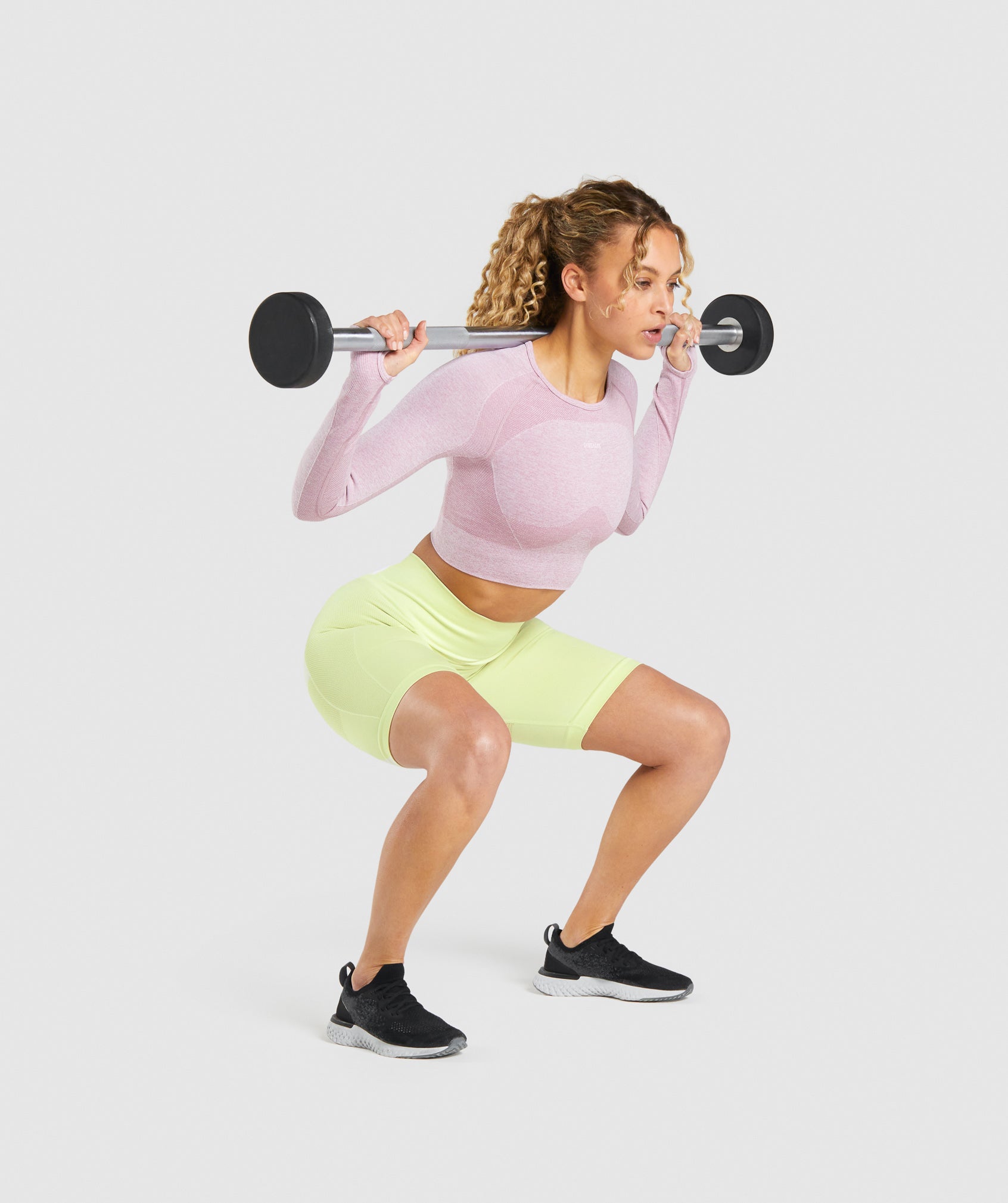 Gymshark Flex Cycling Shorts - Light Green Marl