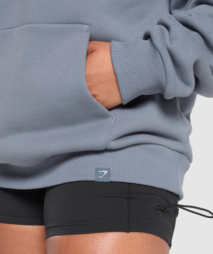 Gymshark British Iron Heavyweight Hoodie - Iron Blue
