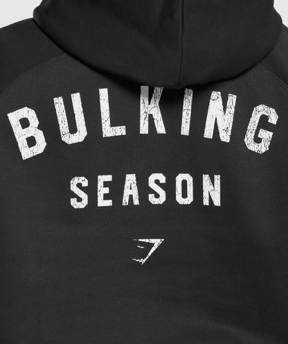 Gymshark Bulking Season Brushed Hoodie - Black
