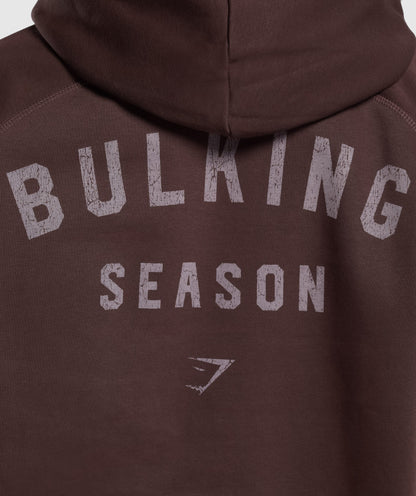 Gymshark Bulking Season Brushed Hoodie - Heritage Brown