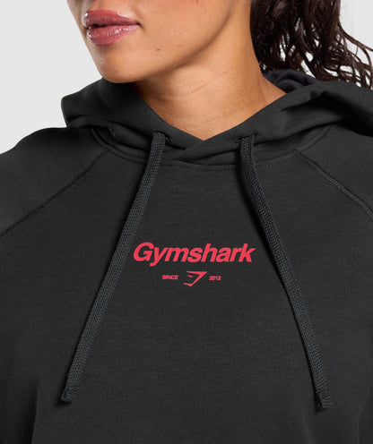 Gymshark Bigger Quads Than Your Ex Brushed Hoodie - Black