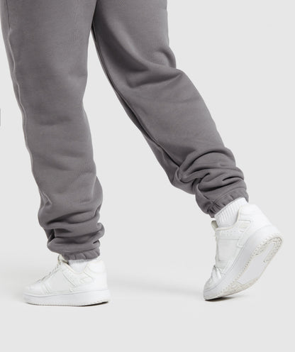 Gymshark Embroidered Gymshark Oversized Jogger - Brushed Grey
