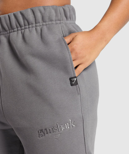 Gymshark Embroidered Gymshark Oversized Jogger - Brushed Grey