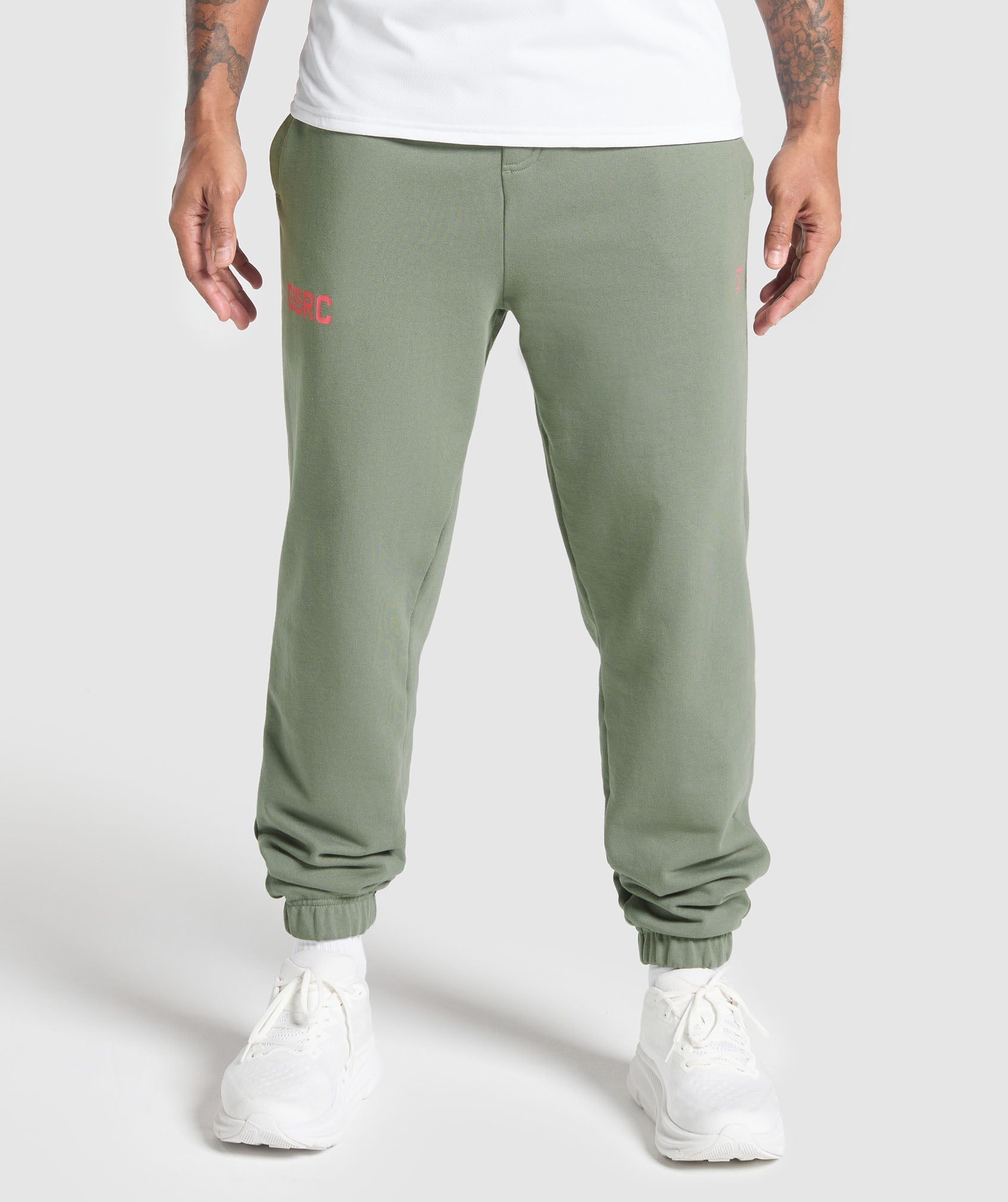 Gymshark Running Graphic Joggers - Unit Green