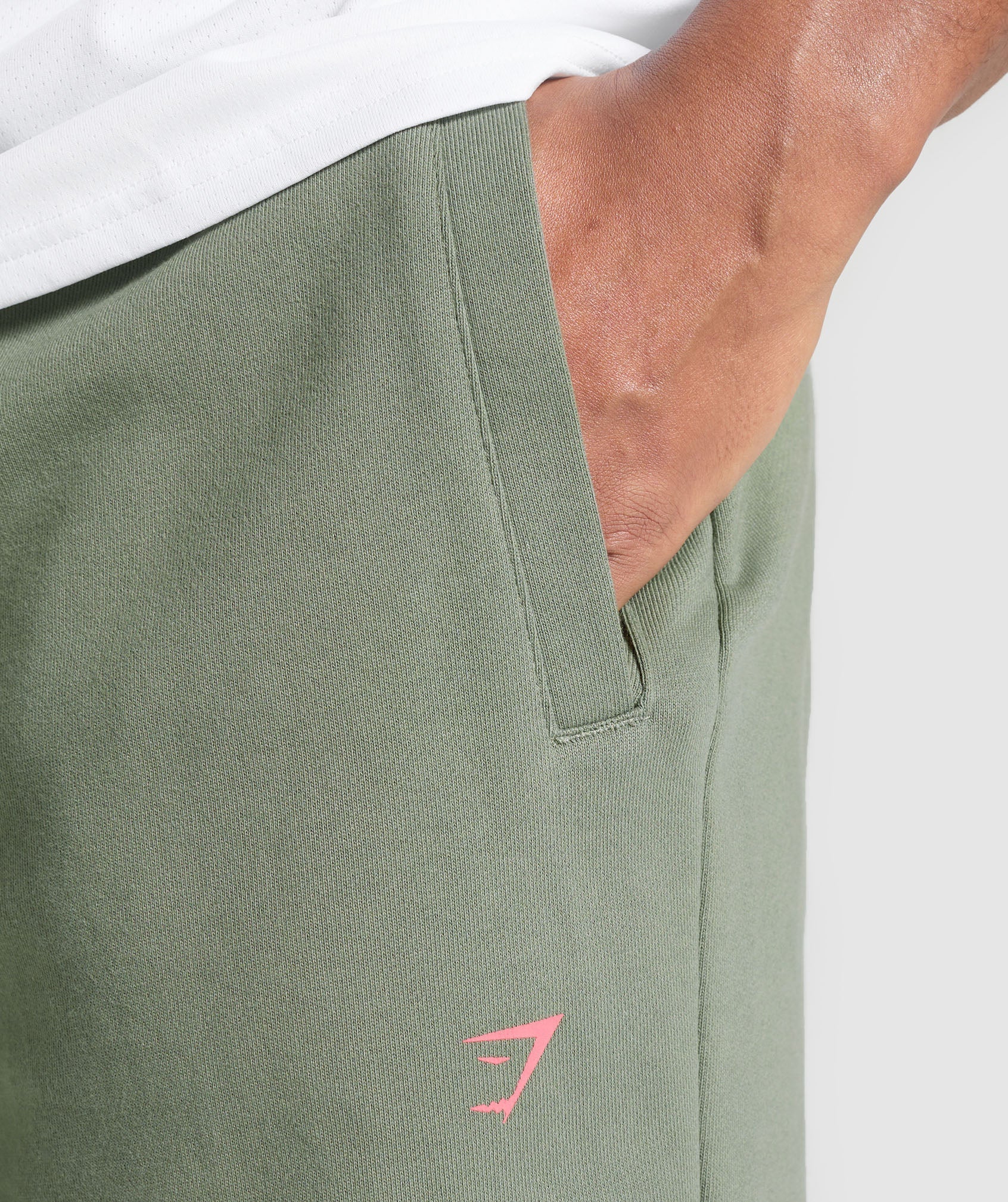 Gymshark Running Graphic Joggers - Unit Green
