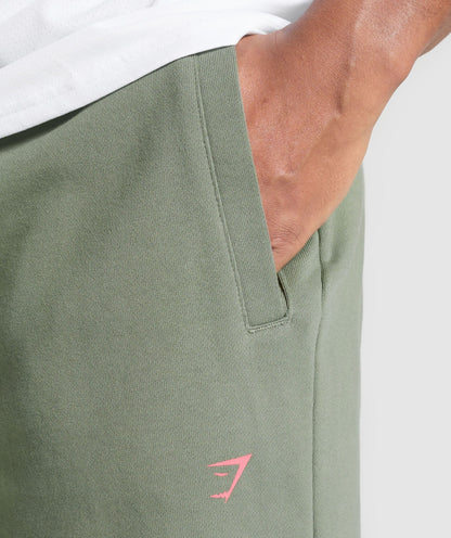 Gymshark Running Graphic Joggers - Unit Green