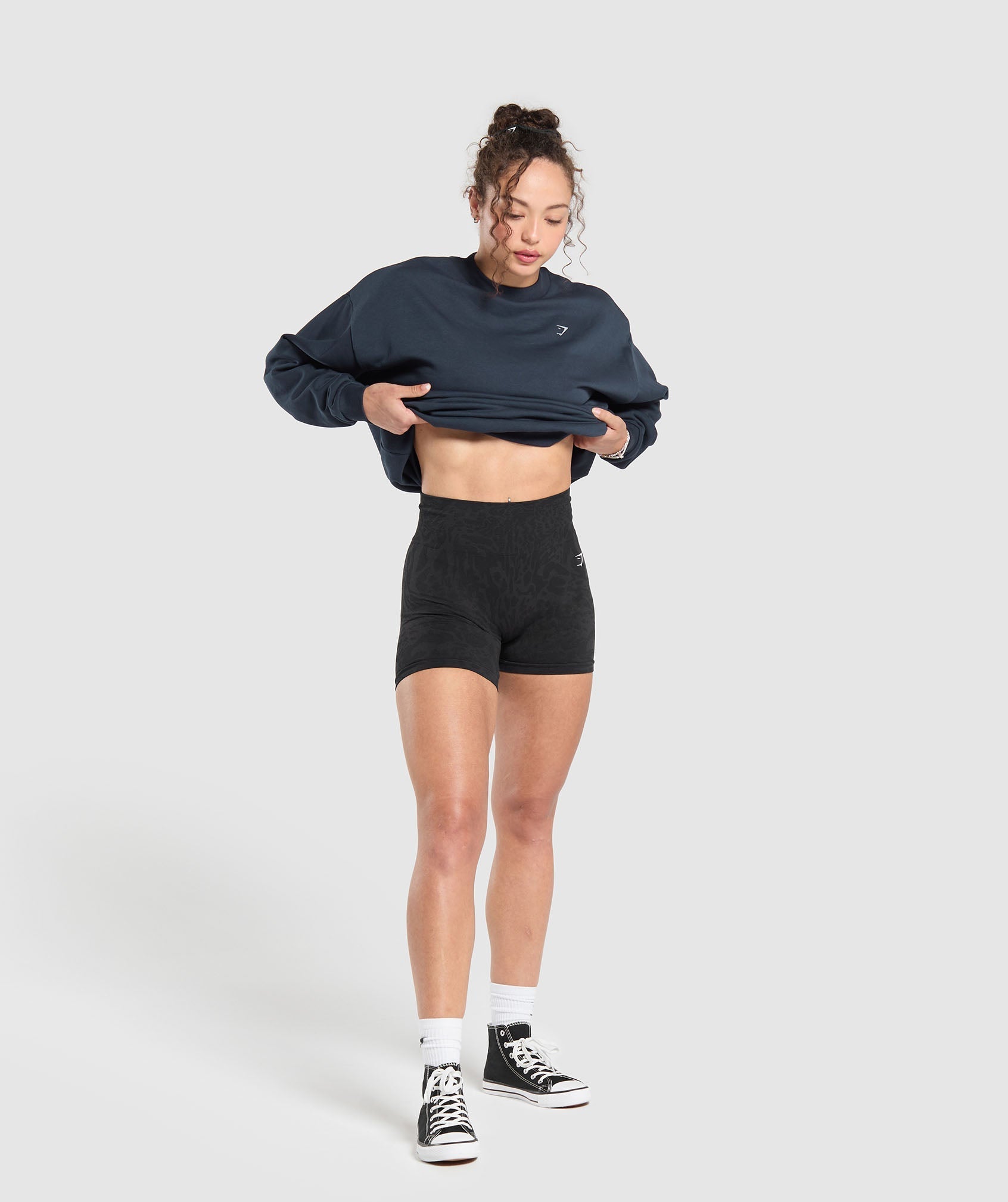 Gymshark Strength Department Brushed Sweatshirt - Heavy Blue
