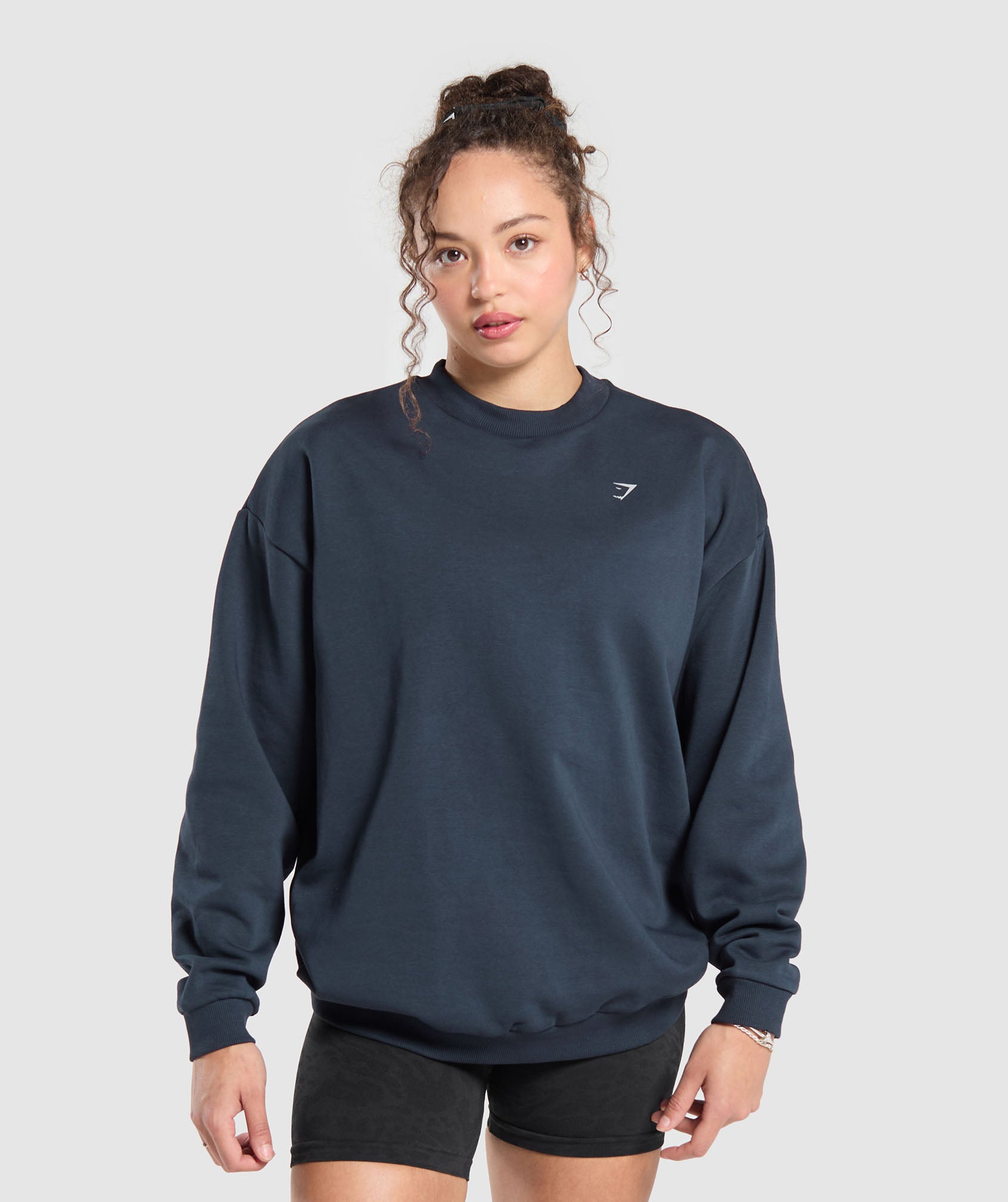 Gymshark Strength Department Brushed Sweatshirt - Heavy Blue