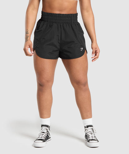 Gymshark Retro Waistband Shorts - Black