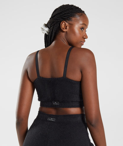 Gymshark Whitney Eyelash Knit Bandeau - Black