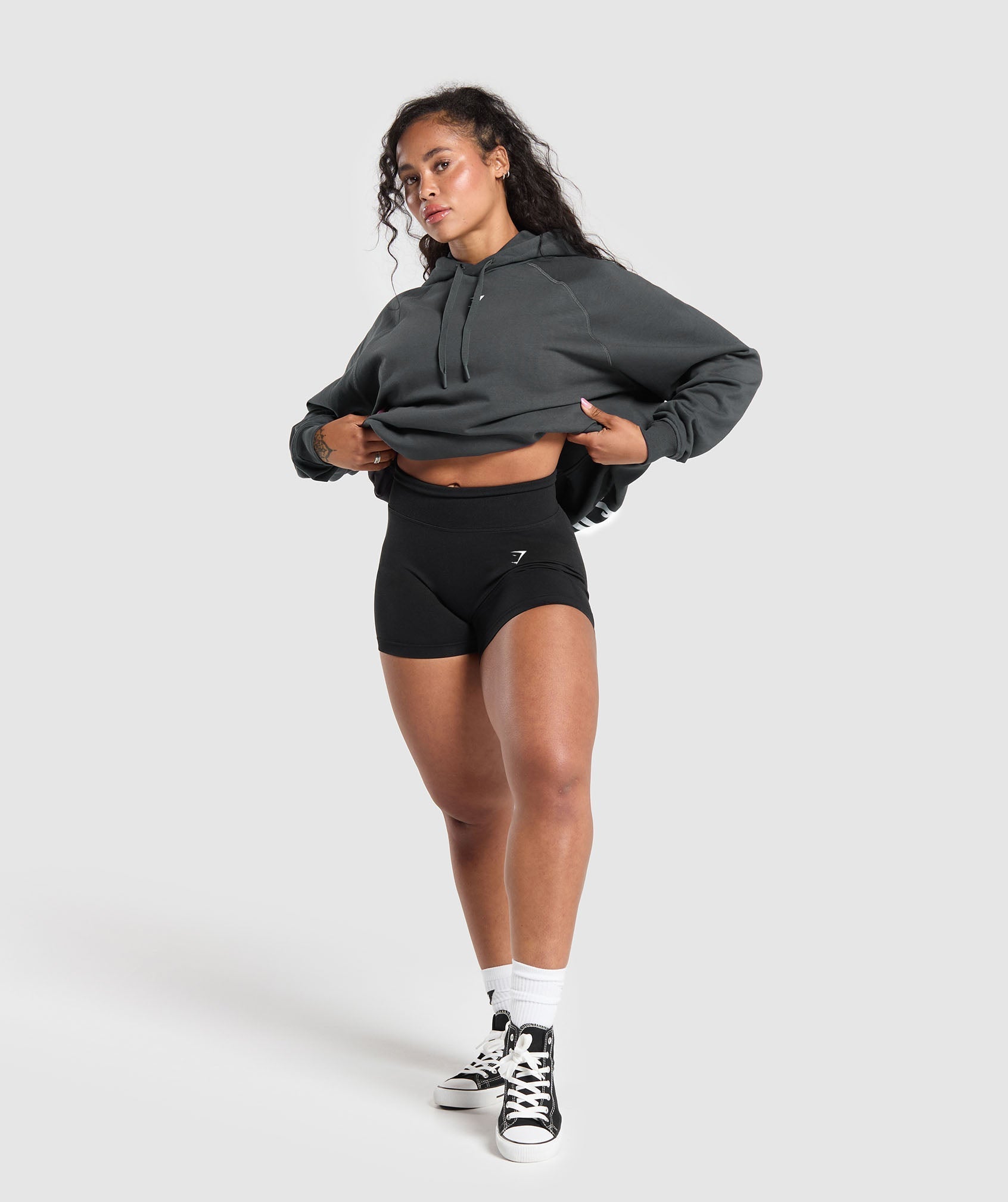 Gymshark I Love Squats Hoodie - Asphalt Grey