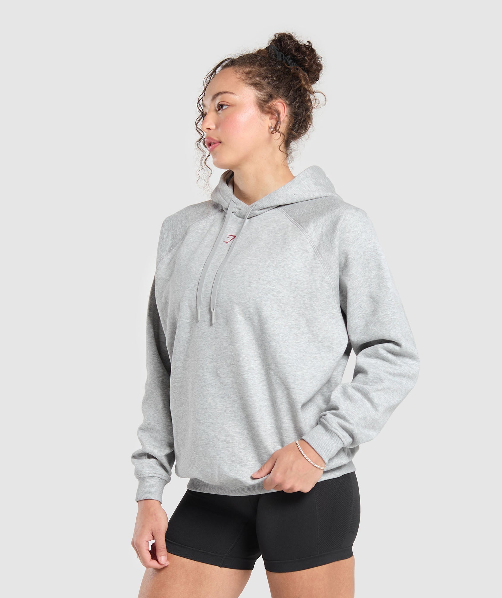 Gymshark I Love Squats Hoodie - Light Grey Core Marl