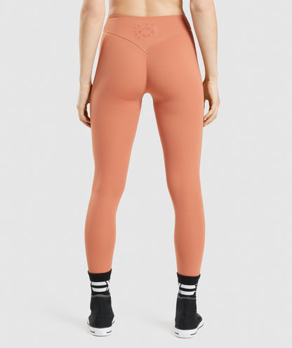 Gymshark KK Fit 7/8 Leggings - Earth Orange