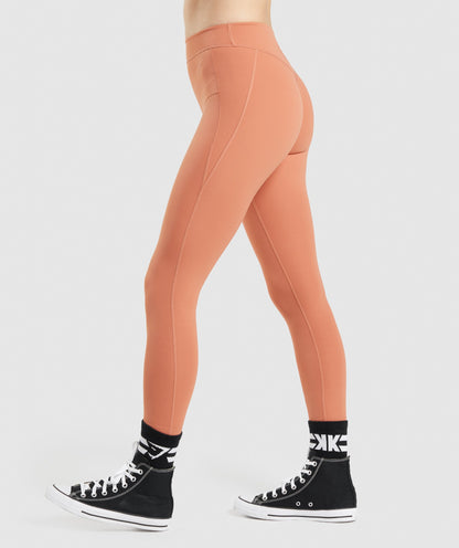 Gymshark KK Fit 7/8 Leggings - Earth Orange