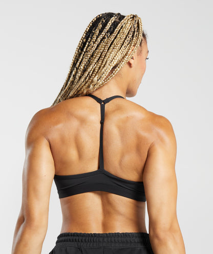 Gymshark Legacy T-Bar Sports Bra - Black