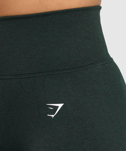 Gymshark Lift Seamless Leggings - Victory Green/Black Marl
