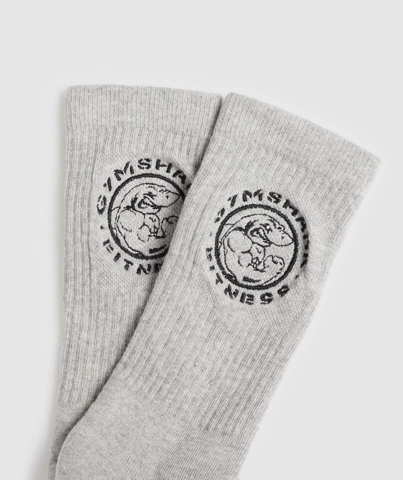 Gymshark Legacy Crew 2pk - Light Grey Core Marl