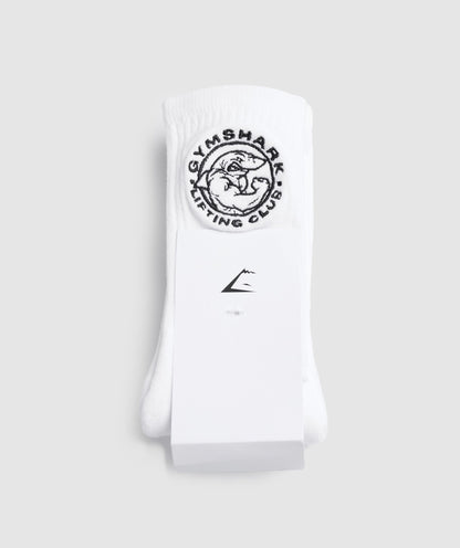 Gymshark Legacy Crew Socks 2pk - White