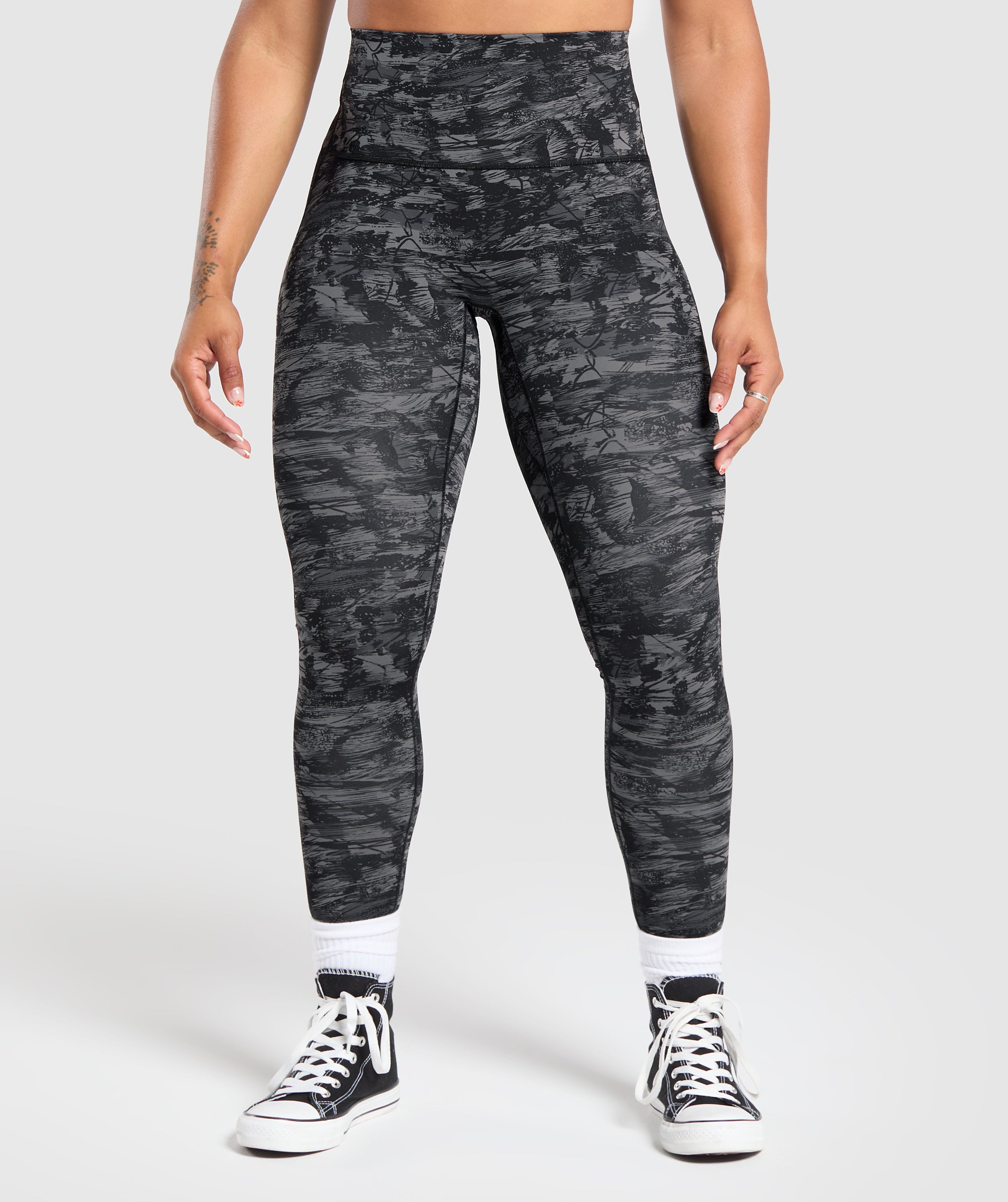 Gymshark Legacy Regular Leggings - Black Print