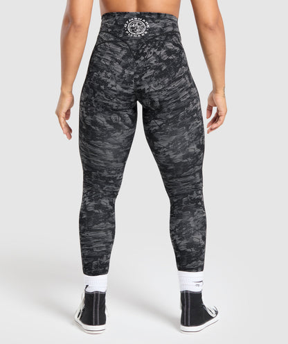 Gymshark Legacy Regular Leggings - Black Print