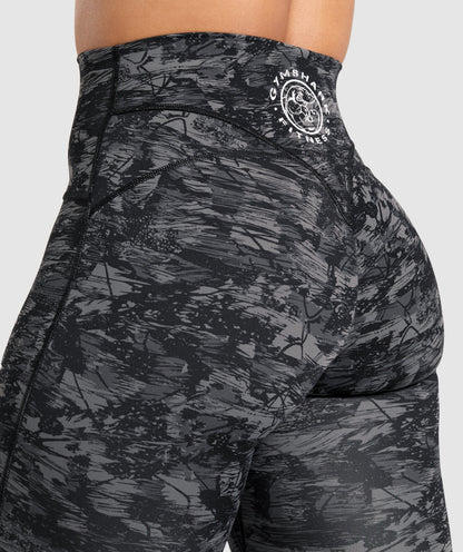Gymshark Legacy Regular Leggings - Black Print