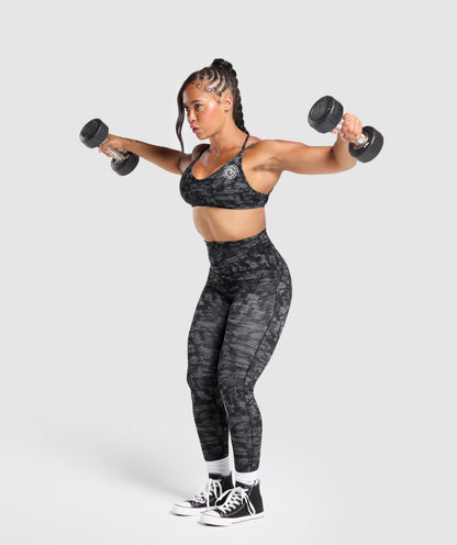 Gymshark Legacy Regular Leggings - Black Print